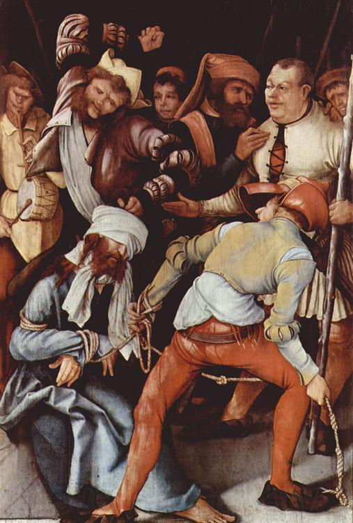 Matthias  Grunewald The Mocking of Christ (mk08) France oil painting art